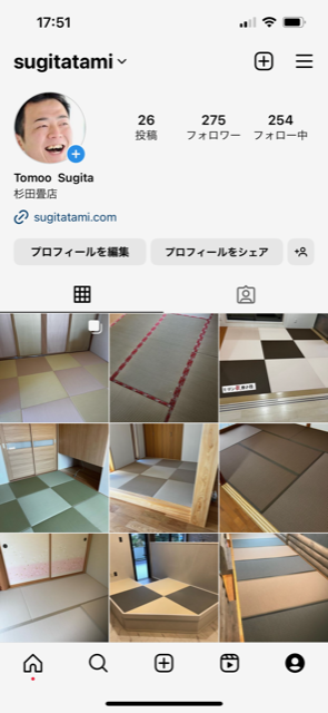 杉田畳店Instagram