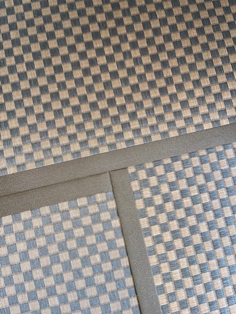 オール市松(胡桃色と栗色)2